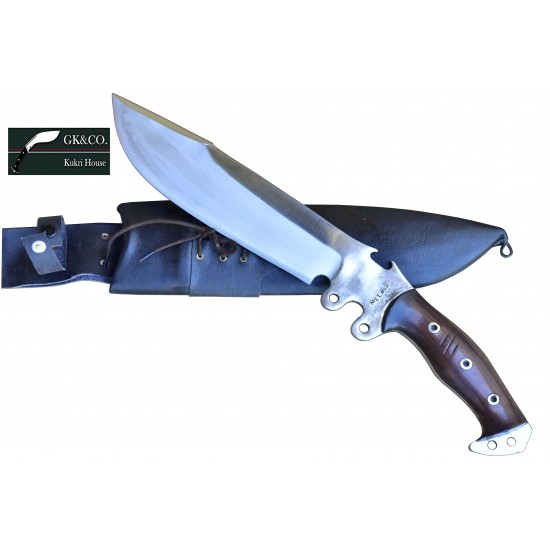 12 inches kukri knife | Handmade Bowie good Hunting knife | full tang machete, Ready to use Tactical knife | Balance water tempered